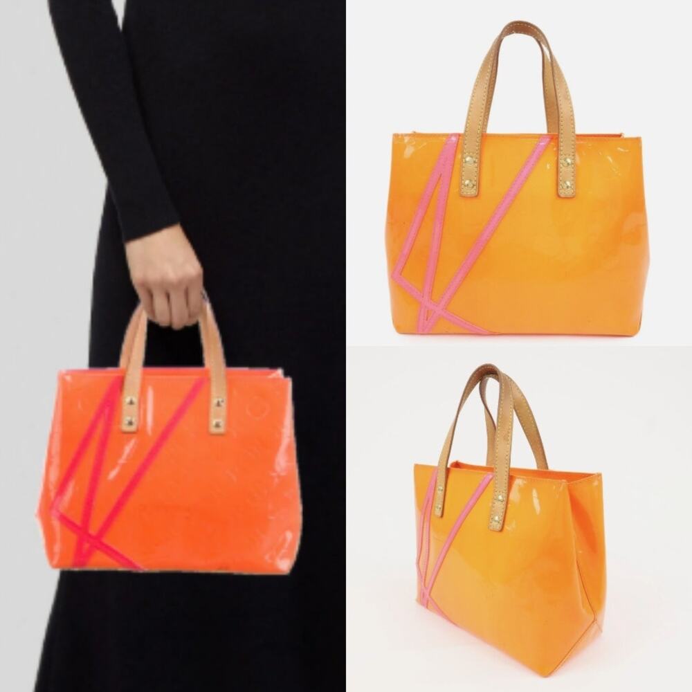 💎✨BEAUTIFUL✨💎Authentic Louis Vuitton Vernis Leather Lead PM Hand Bag Orange
